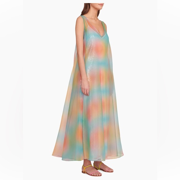 STAUD Samantha Sequin Multi Aura Maxi Dress - Picture 2 of 10